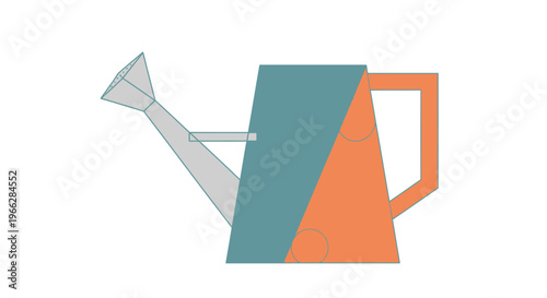 Colorful Modern Watering Can Design.