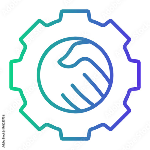 synergy Line Gradient Icon