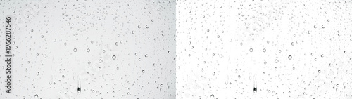 Abstract water droplet overlay with clean transparent background