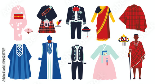 Traditional and historical costumes from around the world