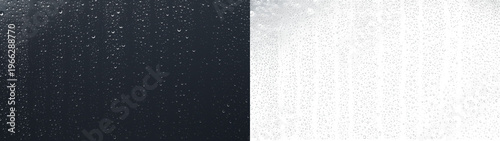 Photos Condensation water drops on window glass overlay background