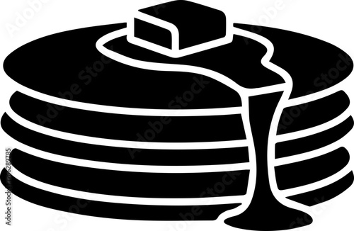 Indulge in fluffy pancakes drizzled with sweet syrup for a delightful breakfast treat or delicious brunch experience with friends and family