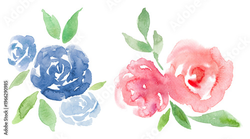 PNG Elegant watercolor floral design on transparent background
