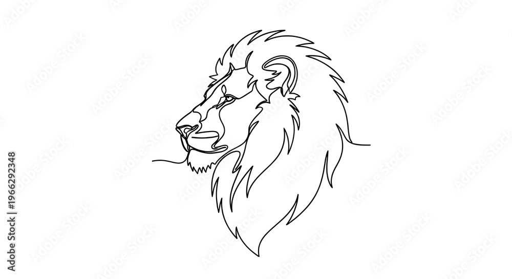 Fototapeta premium lion head vector