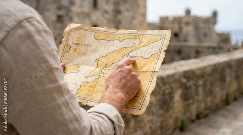 Çanakkale Visitor Tracing Historic Map of Gallipoli