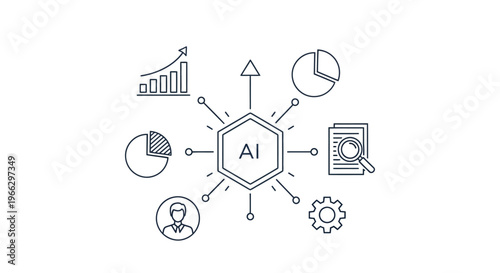 Artificial Intelligence Concept Icon Design.