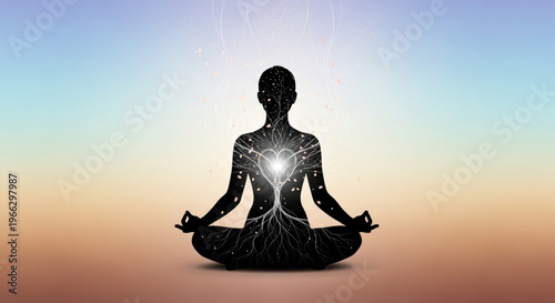 Earth Day People Silhouette Collection – Sustainability, Environment & Eco Lifestyle Gradient Background Vector Set