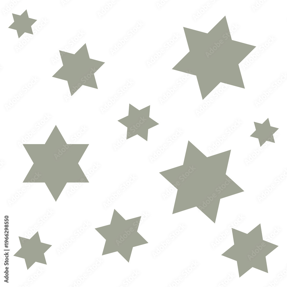 Fototapeta premium Green stars png sticker, cute pastel shape graphic, transparent background