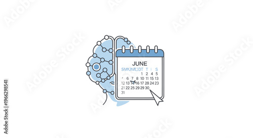 Calendar on a white background.