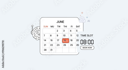 Digital calendar on a device screen.