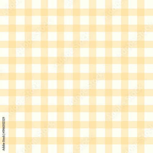 Soft yellow and white gingham pattern background concept, a delicate seamless geometric checkerboard design perfect for spring and summer visuals