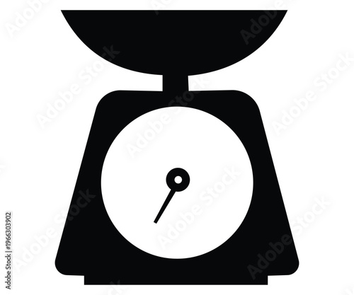 Bathroom Scales Icons – Solid & Outline Vector Set with 'kg' Unit for Weight, Fitness, Health, and Diet Tracking