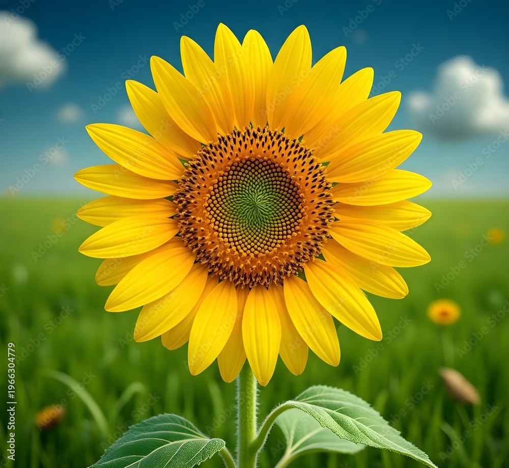 Obraz premium sunflower of blue sky
