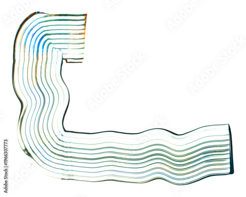 Photos Green comb painting texture png DIY irregular shape abstract art