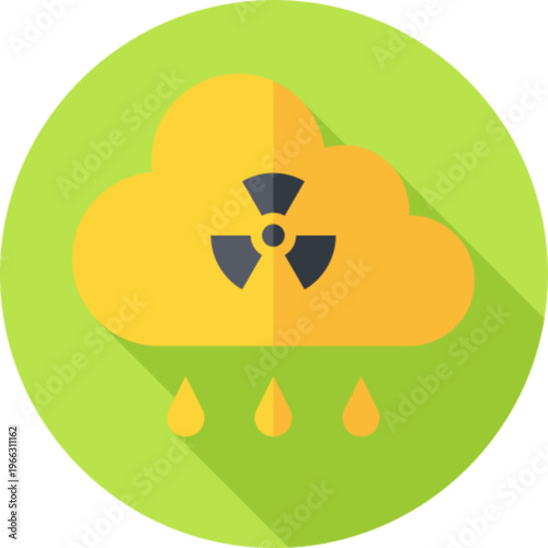 Acid Rain Environmental Icon