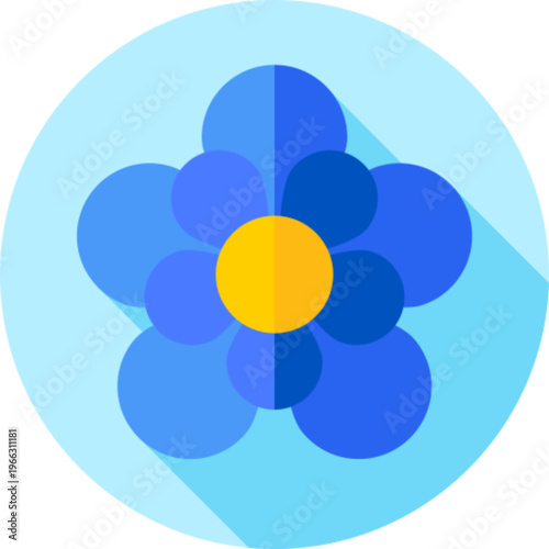 Alpine Forget Me Not Flower Icon