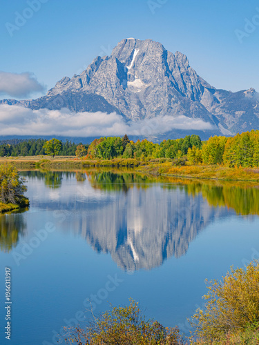 Autumn landscape at Grand Teton National Park, Wyoming.