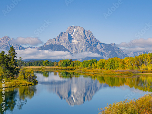Autumn landscape at Grand Teton National Park, Wyoming.