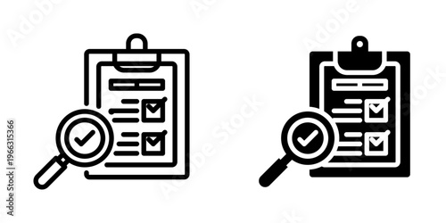 Audit icon, element icon for design branding, print, and digital media