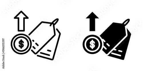 Price icon, element icon for design branding, print, and digital media