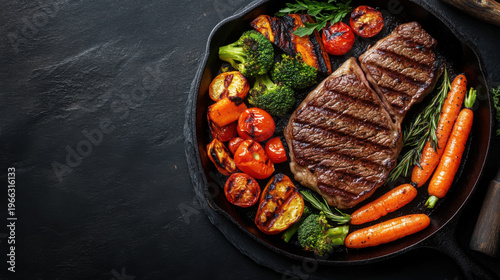 Close-up of a seared steak