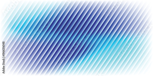 Abstract vertical blue light bar pattern background with glowing cyan center, creating a vibrant digital sound wave or equalizer effect, isolated on