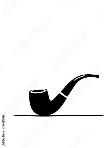 smoking pipe vector silhoutte 