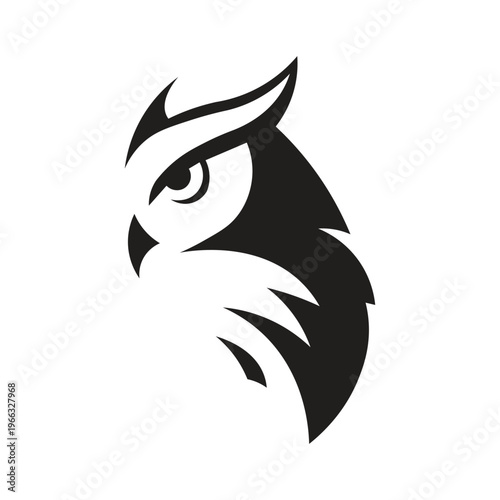 Owl silhouette illustration Owls are a group of nocturnal birds of prey (carnivores) from the order Strigiformes. They are characterized by large heads, flat faces, forward-facing eyes, and soft feath