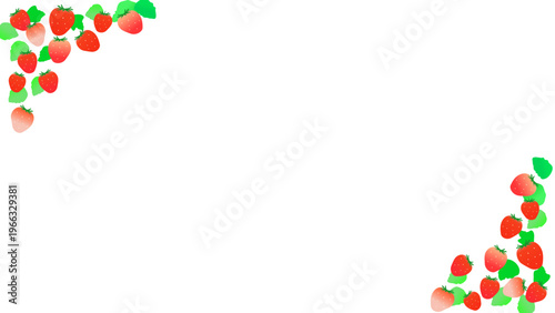 Cute strawberry frame