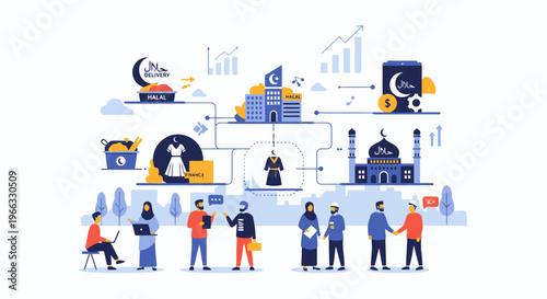 Diverse People Engaged in Various Activities