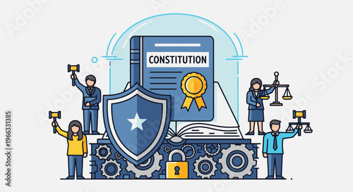 law constitution protection security concept
