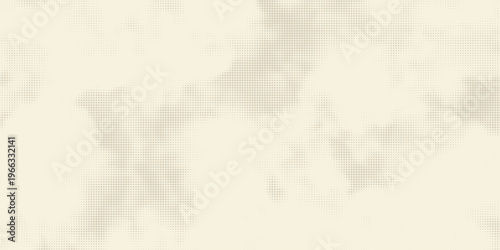 Retro beige halftone paper texture. Vintage craft ecru wallpaper with speckles, flecks, particles. Light cream grunge grain overlay background. Dirty dotted and specked canvas backdrop. Vector