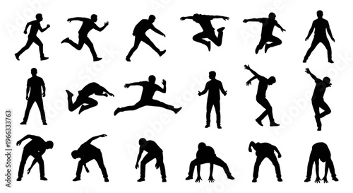 Active Silhouettes: Dynamic Poses of People in Motion