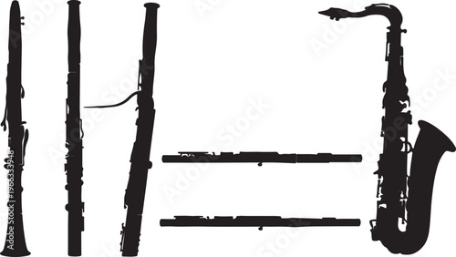 Group band music performance. Continuous one line drawing. Single hand drawn sketch minimalism. People with classical music instruments. one line Icon drawing with white background