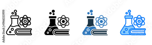 Science icon multiple style 