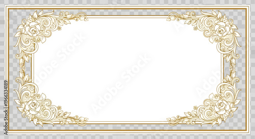 Vintage Gold Ornate Frame.