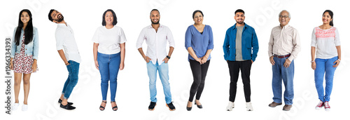 Fotografia PNG Diverse group standing together on transparent background
