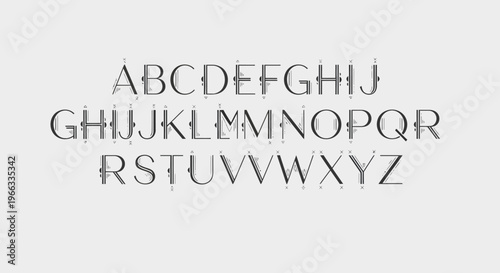 Alphabet letters uppercase and lowercase.
