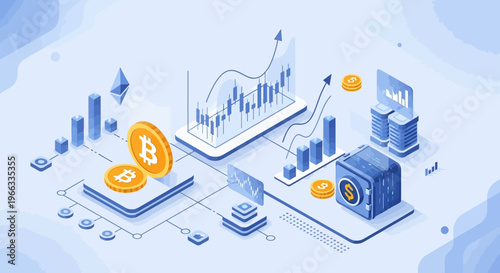 Bitcoin and business financial growth.