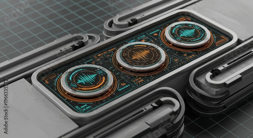 Close up of smartphone camera lenses.