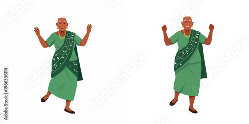picture of an African man dancing