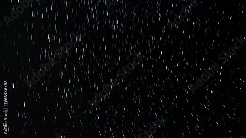 星の動きが軌跡に変化する