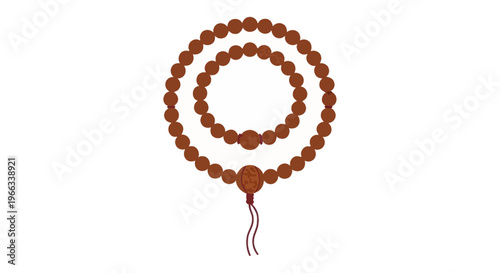 Brown Mala Beads, Prayer Beads, Meditation, Buddhism, Hinduism, Yoga, Spirituality