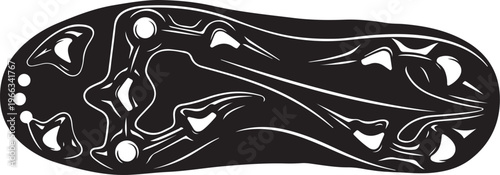 Black and white illustration of a crocodile head design