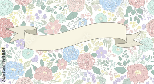 Floral Banner Background