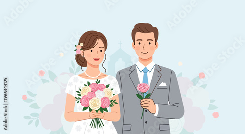Happy Couple, Bride and Groom, Wedding Ceremony, Love, Marriage, Celebration
