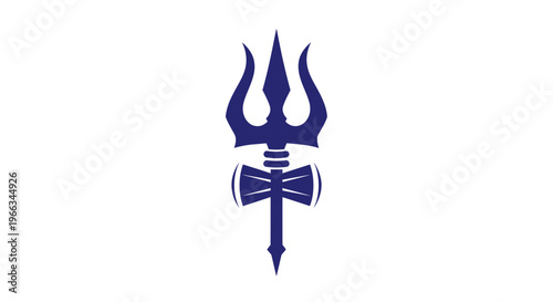 Lord Shiva's Trident (Trishul) Symbol, Hinduism, Spirituality, Sacred Icon