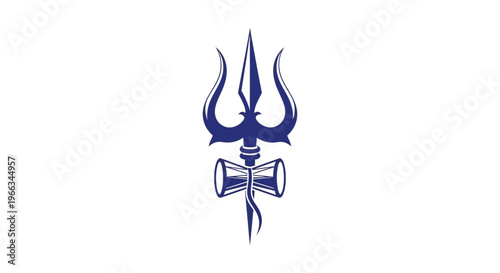 Lord Shiva's Trishul and Damaru Symbol of Power and Destruction