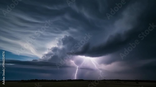 Intense Lightning Strikes During Severe Storm and Climate Change