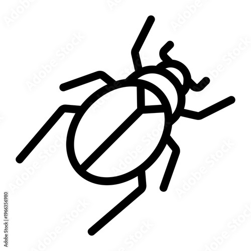 Beetle Line Icon
